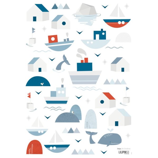 Stickers bateaux et maisons - Photo n°1