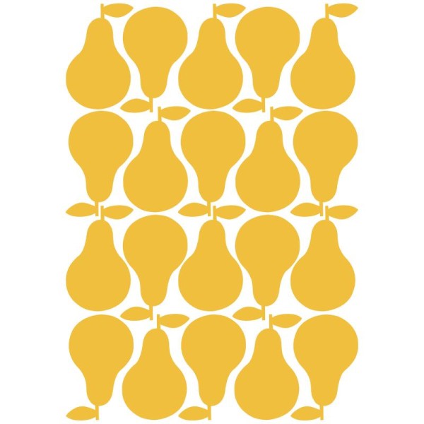 Stickers poires jaunes - Photo n°1