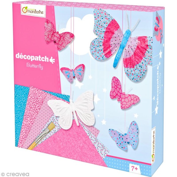 Kit créatif Décopatch - Papillons - Photo n°1