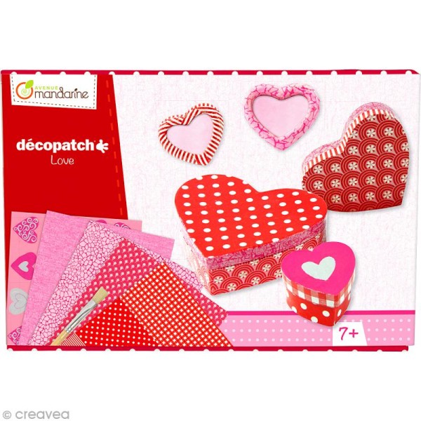Kit créatif Décopatch - Coeurs - Photo n°1