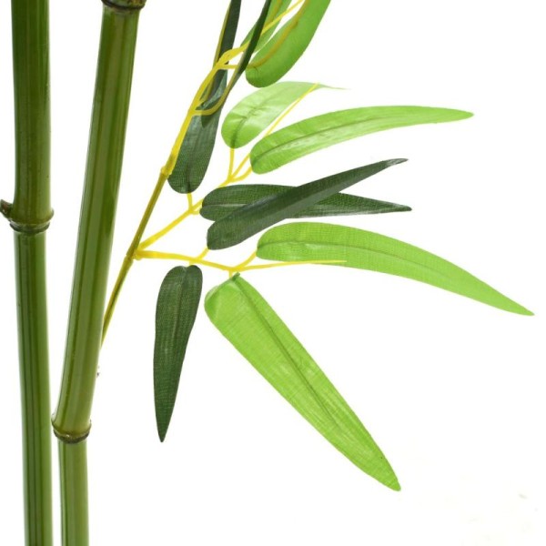 Vidaxl Plante Artificielle Avec Pot Bambou 150 Cm Vert - Photo n°2