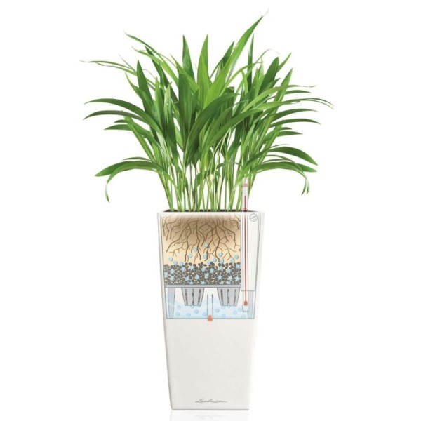 Lechuza Jardinière Cubico Color 40 All-in-one Blanc 13150 - Photo n°5