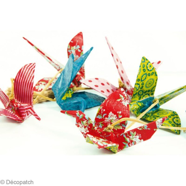 Kit créatif Décopatch - Tangram - Guirlande de grues origami - Photo n°3