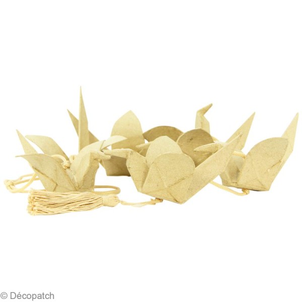 Kit créatif Décopatch - Tangram - Guirlande de grues origami - Photo n°4
