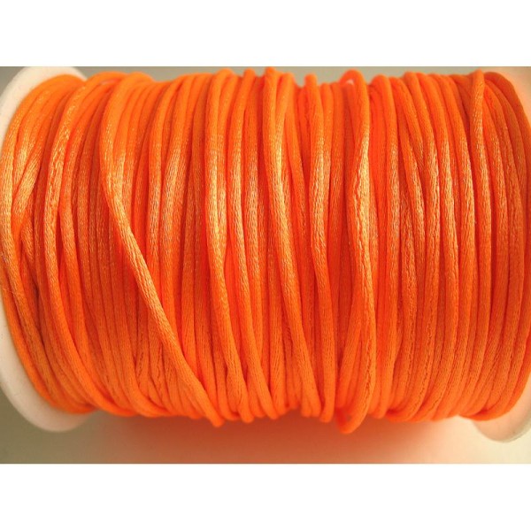 1M Cordon nylon orange néon 1,5mm - Photo n°1