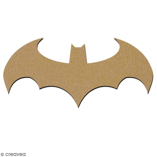 Forme en bois à décorer - Logo Homme chauve-souris - 7 cm - Photo n°2