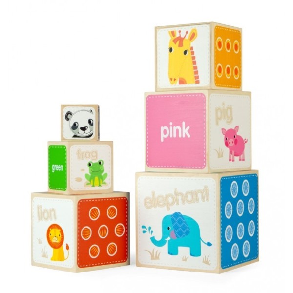 Cubes gigogne en bois - animaux Tidlo - Photo n°4