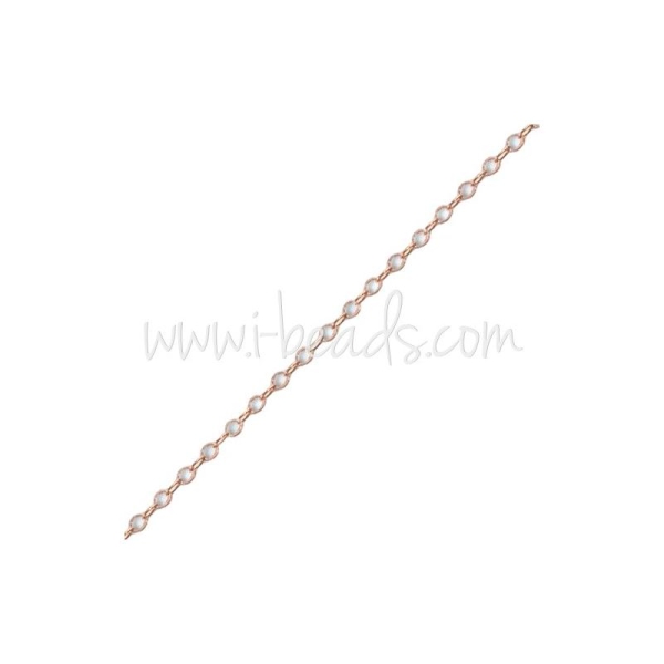 Chaine Ronde Rose Gold Filled 1.5X1Mm (10Cm) - Photo n°1