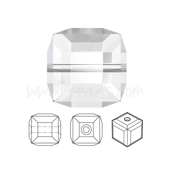 Perles Cube Swarovski Crystal 8Mm (2) - Photo n°1