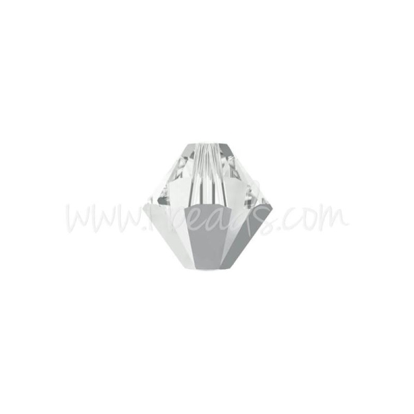 Perles 5328 Swarovski Xilion Bicone Crystal Light Chrome 3Mm (40) - Photo n°1