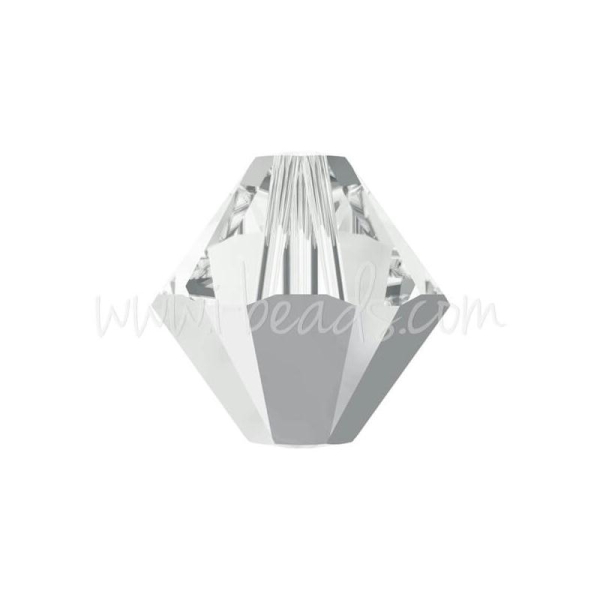 Perles 5328 Swarovski Xilion Bicone Crystal Light Chrome 6Mm (10) - Photo n°1