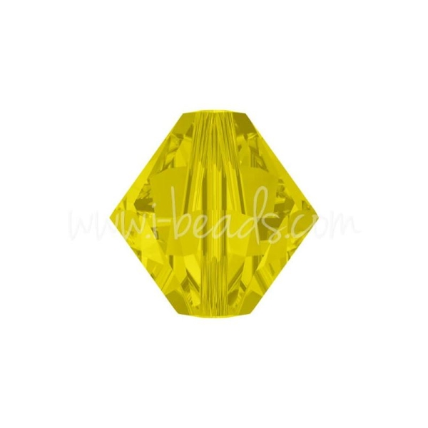 Perles 5328 Swarovski Xilion Bicone Yellow Opal 6Mm (10) - Photo n°1