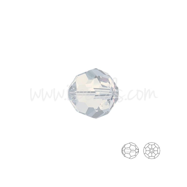 Perles Rondes Swarovski 5000 White Opal 6Mm (10) - Photo n°1
