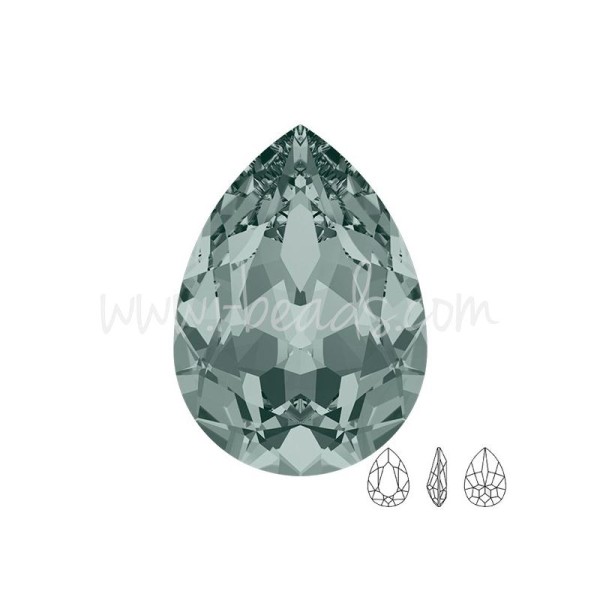 Cristal Swarovski 4320 Black Diamond 18X13Mm (1) - Photo n°1