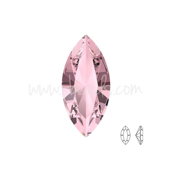Swarovski 4228 Navette Crystal Antique Pink 15X7Mm (1) - Photo n°1