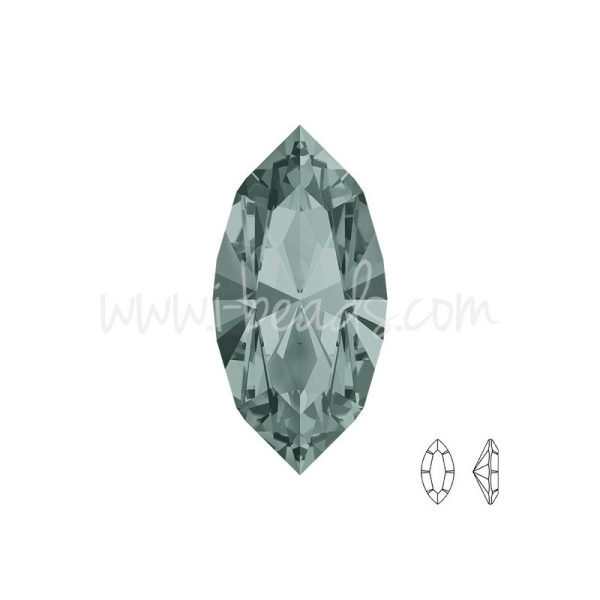 Swarovski 4228 Navette Black Diamond 15X7Mm (1) - Photo n°1