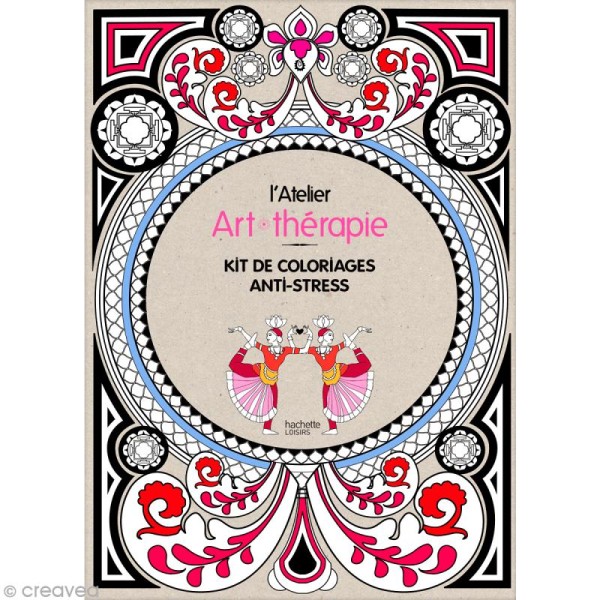 Kit coloriage adulte anti-stress - L'atelier Art-thérapie - Photo n°1