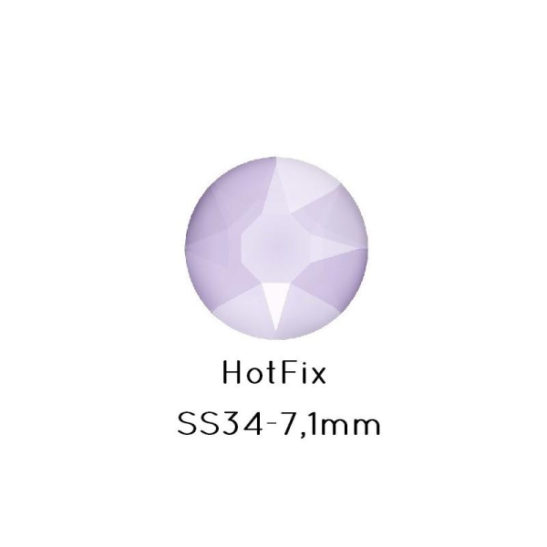 Swarovski 2078 Hot Fix Flat Back Rhinestones Lilac Ss34 -7.1Mm (12) - Photo n°1