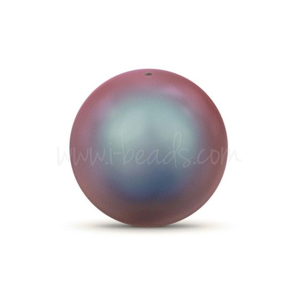 Perles Swarovski 5810 Crystal Iridescent Red Pearl 8Mm (20) - Photo n°1