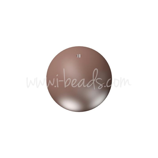Perles 5810 Swarovski Crystal Velvet Brown Pearl 4Mm (20) - Photo n°1
