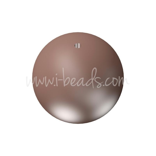 Perles 5810 Swarovski Crystal Velvet Brown Pearl 8Mm (20) - Photo n°1