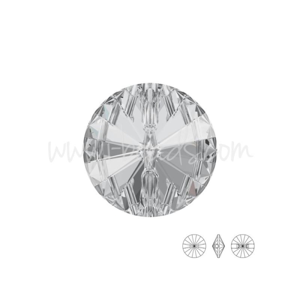 Bouton Rond Swarovski 3015 Crystal 10Mm (2) - Photo n°1