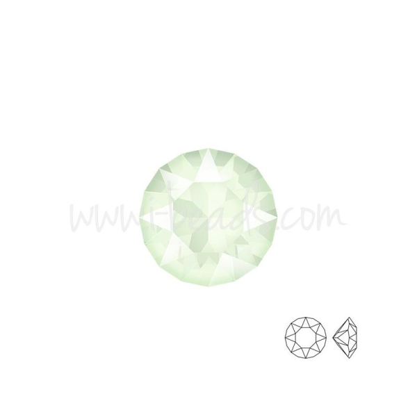 Cristal Swarovski 1088 Xirius Chaton Crystal Powder Green 6Mm-Ss29 (6) - Photo n°1