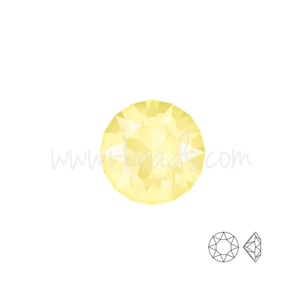 Cristal Swarovski 1088 Xirius Chaton Crystal Powder Yellow 6Mm-Ss29 (6) - Photo n°1