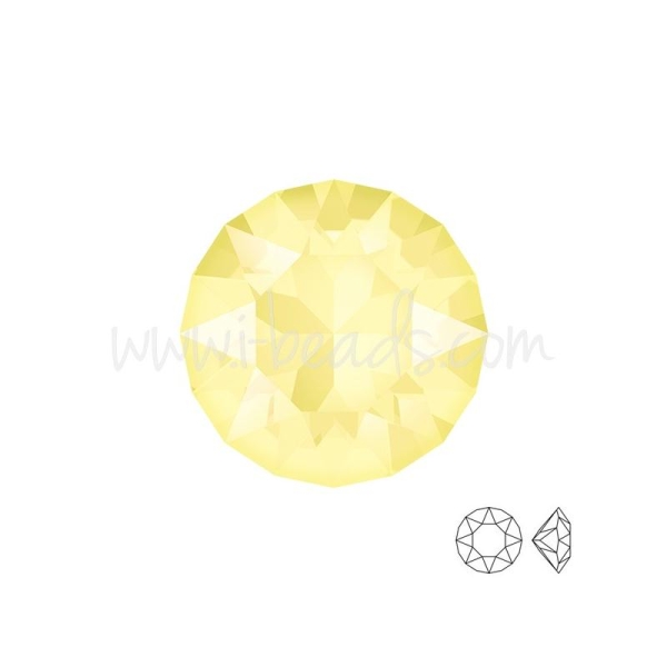 Cristal Swarovski 1088 Xirius Chaton Crystal Powder Yellow 8Mm-Ss39 (3) - Photo n°1