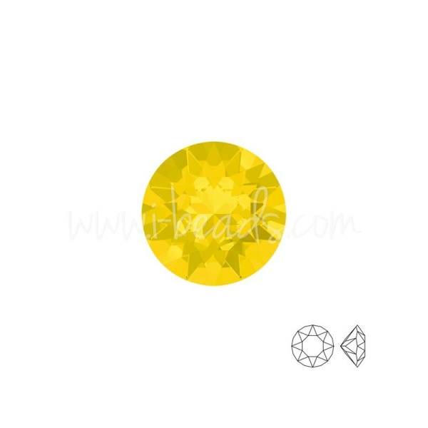 Cristal Swarovski 1088 Xirius Chaton Yellow Opal 6Mm-Ss29 (6) - Photo n°1