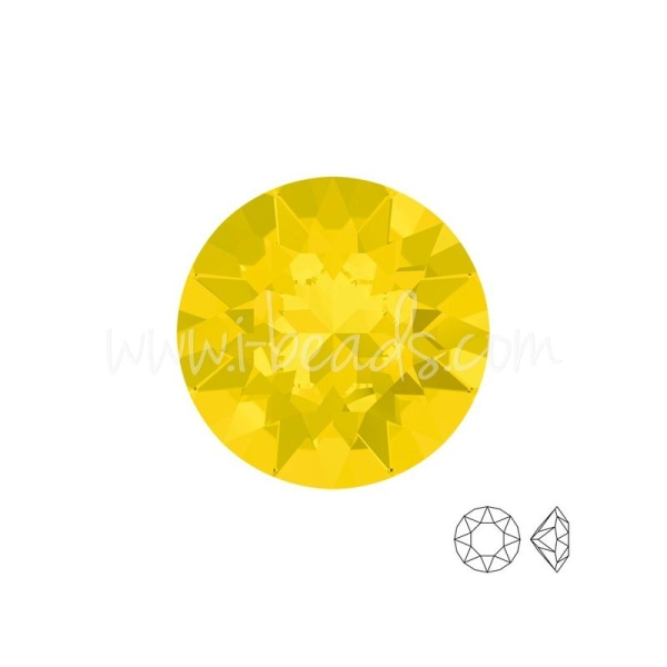 Cristal Swarovski 1088 Xirius Chaton Yellow Opal 8Mm-Ss39 (3) - Photo n°1