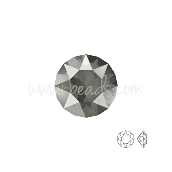 Swarovski 1088 Xirius Chaton Crystal Dark Grey 6Mm-Ss29 (6) - Photo n°1