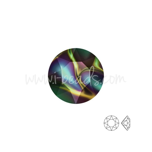 Swarovski 1088 Xirius Chaton Crystal Rainbow Dark 6Mm-Ss29 (6) - Photo n°1