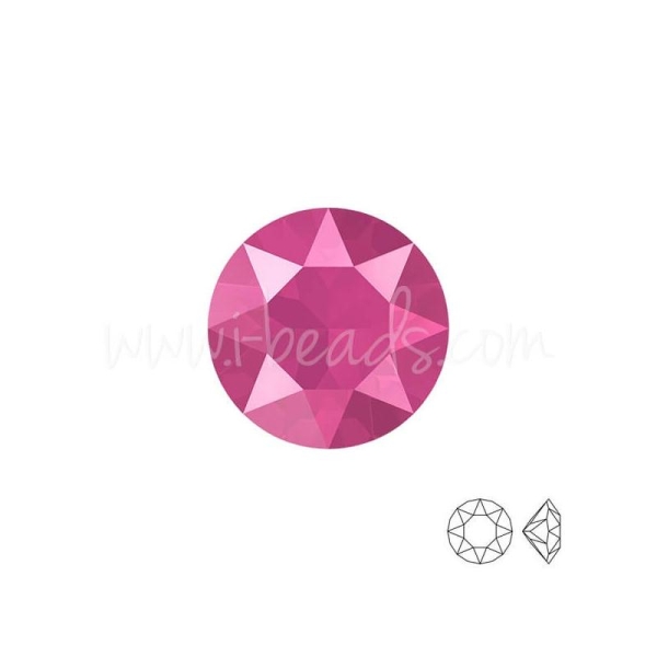 Swarovski 1088 Xirius Chaton Crystal Peony Pink 6Mm-Ss29 (6) - Photo n°1