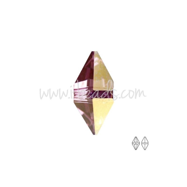 Swarovski Elements 5747 Double Spike Crystal Lilac Shadow 12X6Mm (1) - Photo n°1