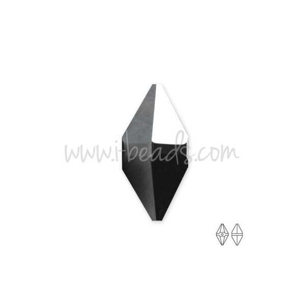Swarovski Elements 5747 Double Spike Crystal Silver Night 12X6Mm (1) - Photo n°1