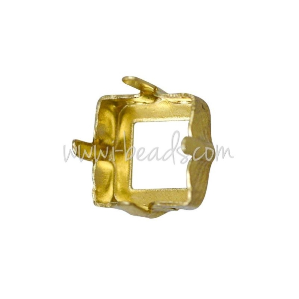 Swarovski Brass Setting For 4428 Xilion Square 8Mm (6) - Photo n°1