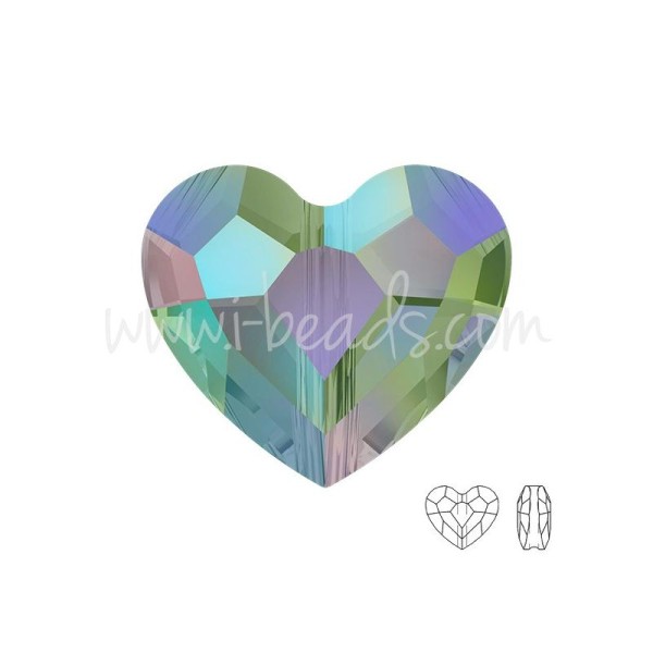 Swarovski 5741 Love Bead Crystal Paradise Shine 12Mm (1) - Photo n°1