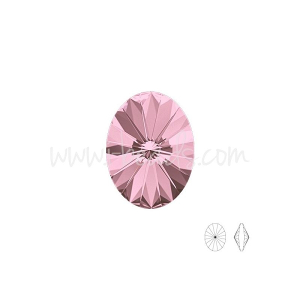 Cristal Swarovski 4122 Oval Rivoli Crystal Antique Pink 8X6Mm (1) - Photo n°1