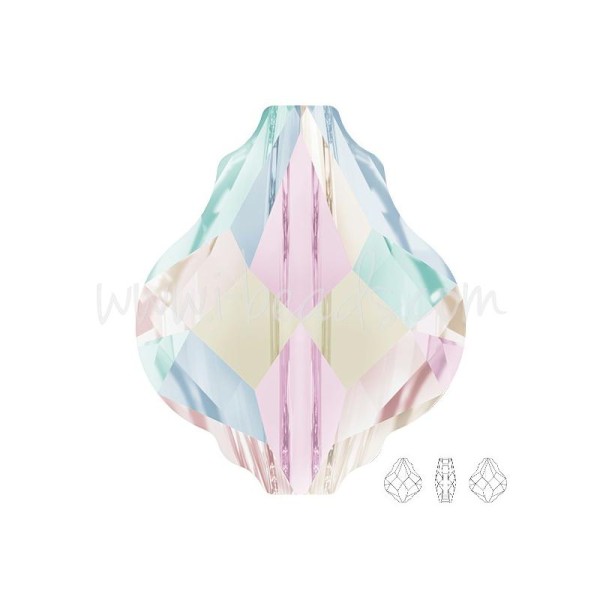 Perle Swarovski 5058 Baroque Crystal Ab 14Mm (1) - Photo n°1