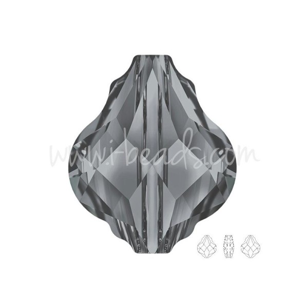 Perle Swarovski 5058 Baroque Crystal Silver Night 14Mm (1) - Photo n°1