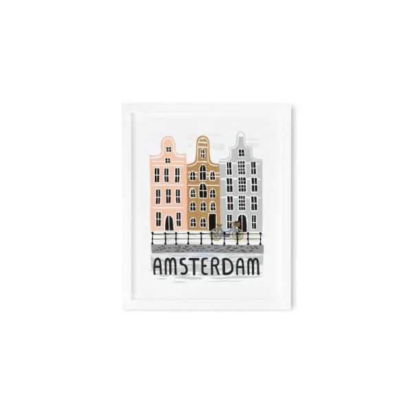 Affiche Amsterdam 28x35cm - Photo n°1