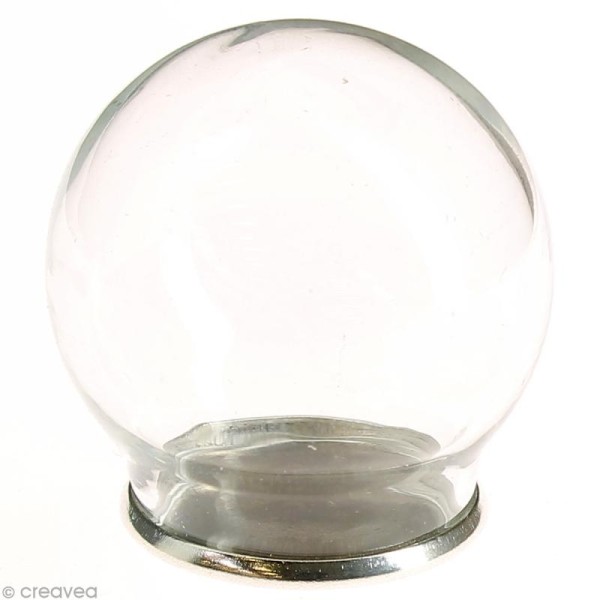 Base métallique 20 mm pour mini boule en verre 30 mm - 6 pcs - Photo n°2