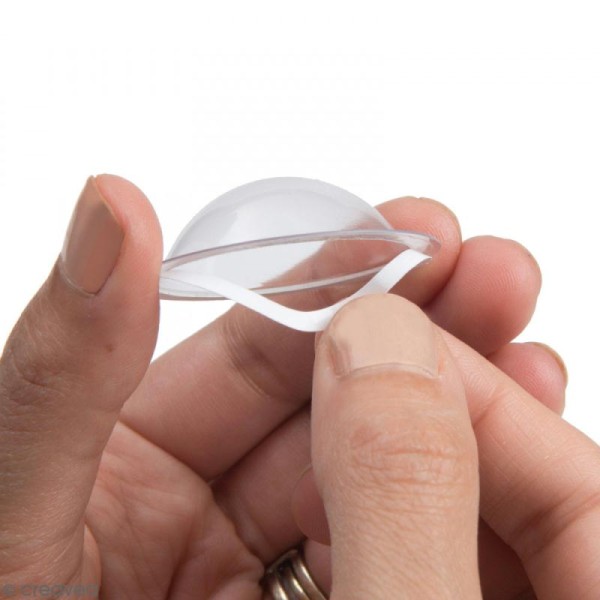 Mini dômes en plastique transparent Sizzix - 12 pcs - Photo n°3