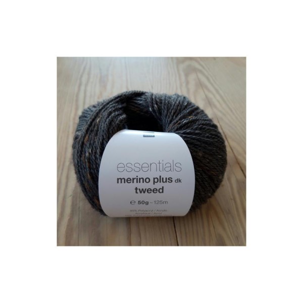 Essential Merino Plus Tweed Dk, Coloris Anthracite - Photo n°1