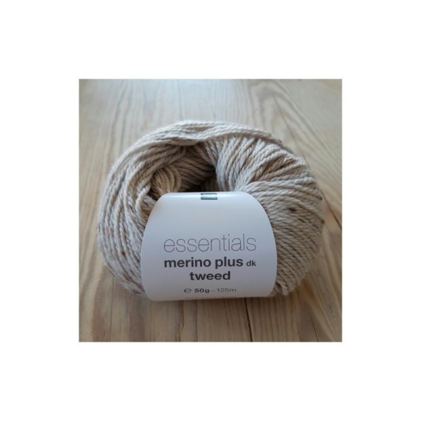 Essential Merino Plus Tweed Dk, Coloris Ecru 001 - Photo n°1