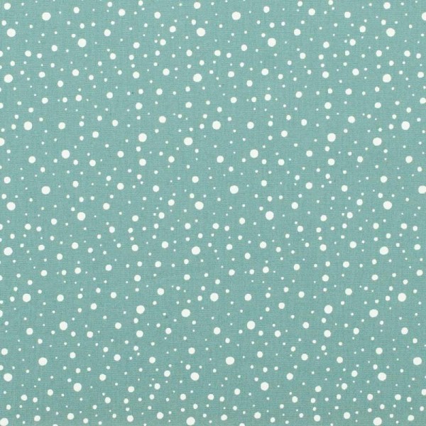 Tissu coton dots - Vert dusty mint - Oeko-Tex® - Photo n°1
