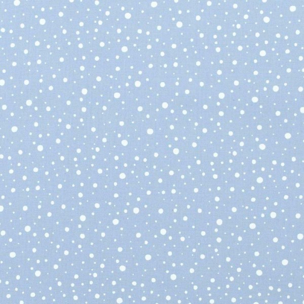 Tissu coton dots - Bleu - Oeko-Tex® - Photo n°1