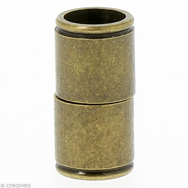 Fermoir aimanté tube 15 x 6 mm - Bronze - 6 pcs - Photo n°1