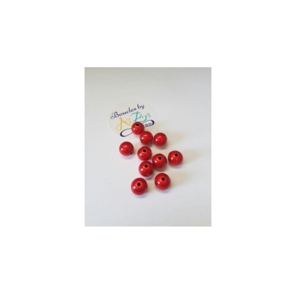 Perles magiques rouges 10mm x10 - Photo n°1
